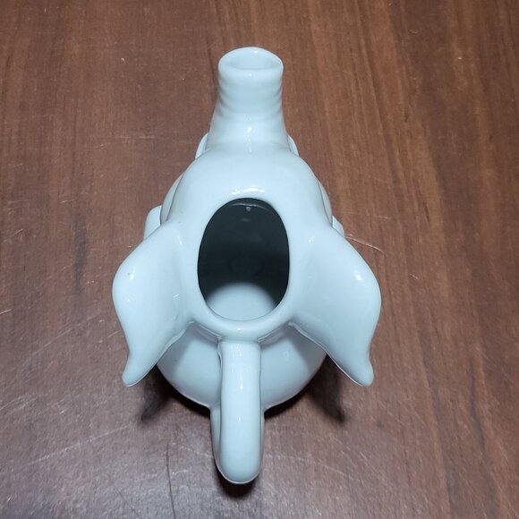 Vintage White Pottery Ceramic Elephant Creamer Pitcher - Picture 5 of 12